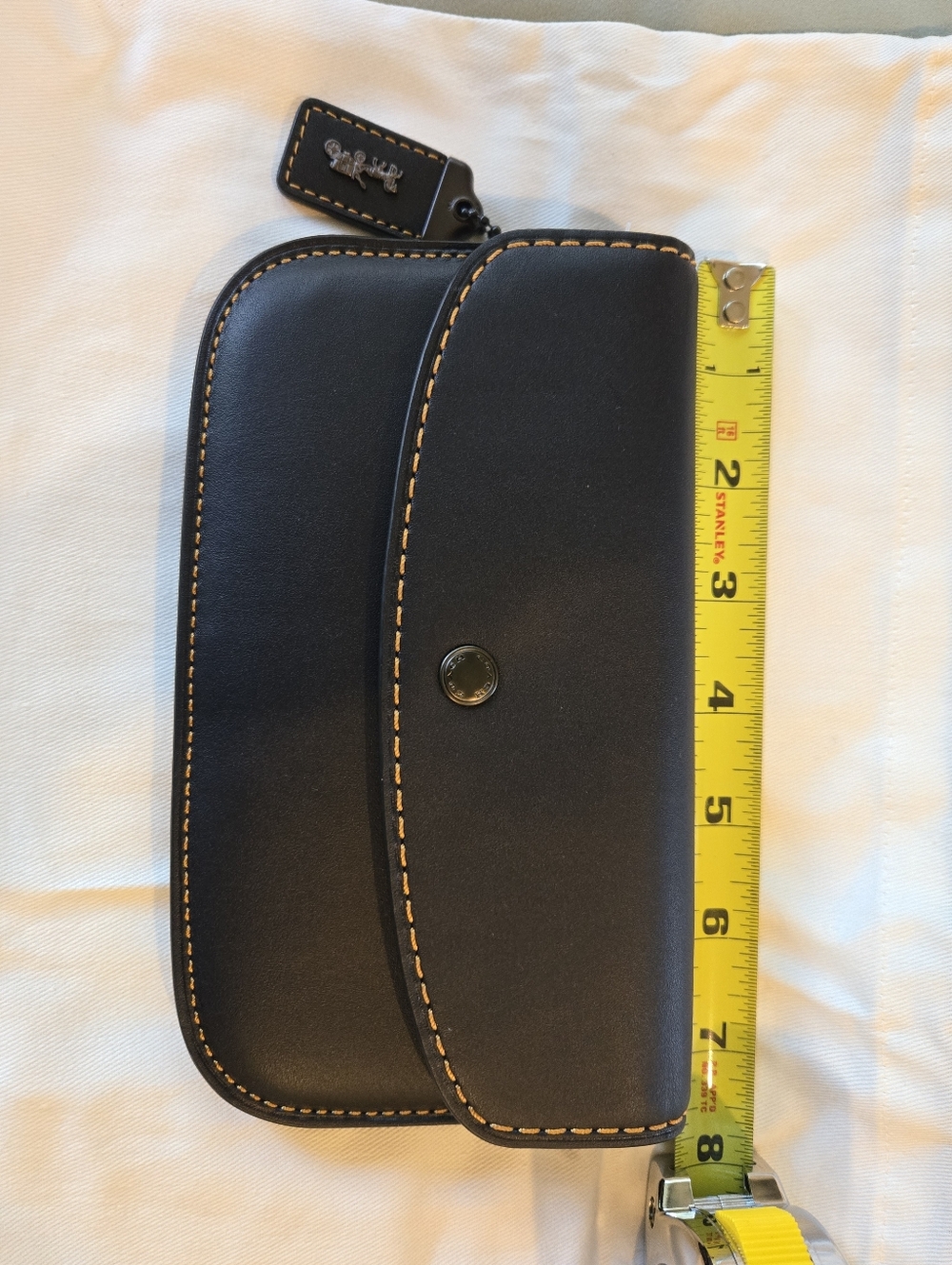Coach Black Leather Glovetan Clutch - Picture 3 of 9